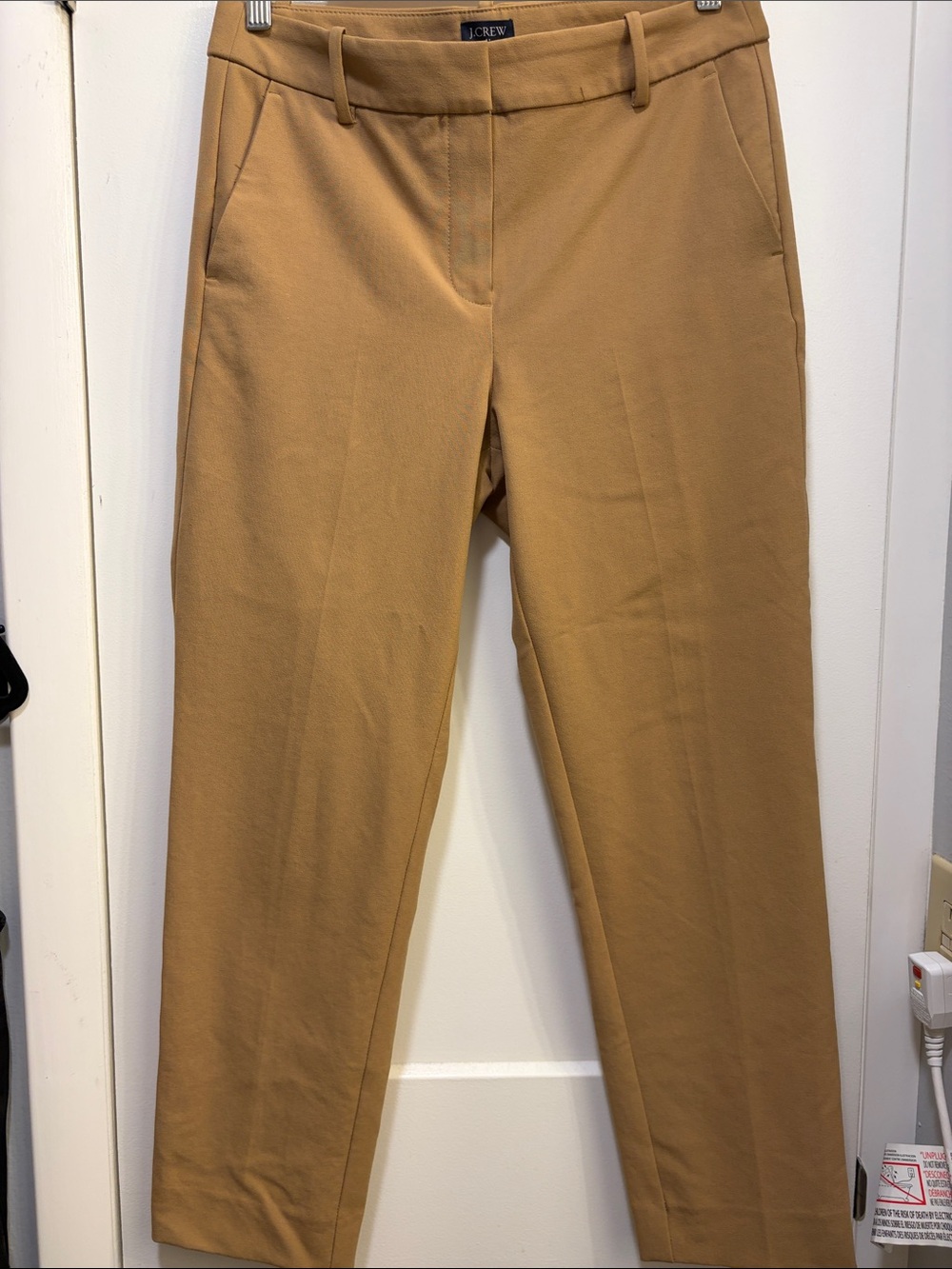 J. Crew Slim Straight Chinos in Camel
